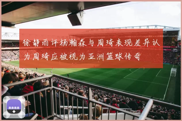 徐静雨评杨瀚森与周琦表现差异认为周琦应被视为亚洲篮球传奇